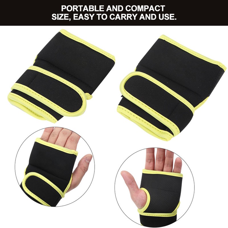 Sport Unisex Half Finger Weighted Gloves Sandbag Wrist Guard Equipment