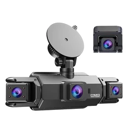 360° Dash Cam Front and Rear Inside, 4 Channel FHD 4 * 1080P, Night Vision, 24H Parking Mode