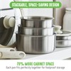 GreenLife 10 Piece Stainless Steel Pots and Pans, Detachable &