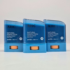 AHC Natural Perfection Double Shield Sun Stick 14gx3 Waterproof, non-sticky, portable sunscreen / AHC 내추럴 퍼펙션 더블쉴드 선스틱14gx3개 워터프루프 백탁없는 끈적임없는 휴대용선크림