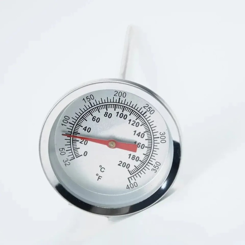 Termómetro 0 A 200°c Acero Inox Con Pinza, Vástago De