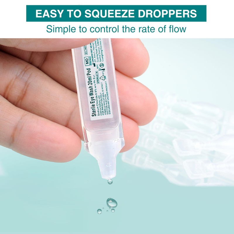 General Medi Eye Wash - Sterile Saline Solution 20ml/0.9% (Pack