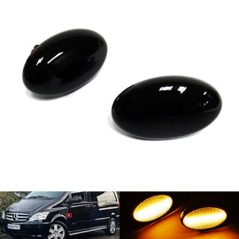 RZG 2 x Black Side Indicators LED Limit Indicator for MB A-Class W168 Citan W415 Vito V-Class W639 W447 Fortwo 450