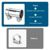 KILDOWS Doppelschelle Auspuffschelle Ø55mm/125mm Länge, Edelstahl Rohrverbinder, Auspuff Schellen Universal
