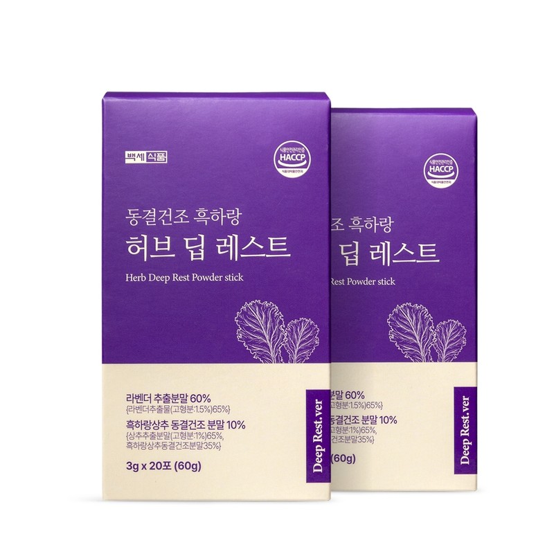 Baekse Foods Freeze-dried Heukharang Herb Deep Rest Powder Stick 3g