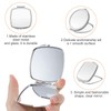 12 Pcs Sublimation Blanks Compact Mirror Set Transfer Folding Pocket