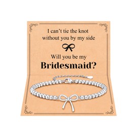 PINKDODO Bridesmaid Proposal Gifts for Women Wedding Day Bridesmaids Jewelry Bracelet