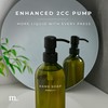 MAISONOVO Soap Dispenser 2-Piece Set | 16.9oz Green Bottles with