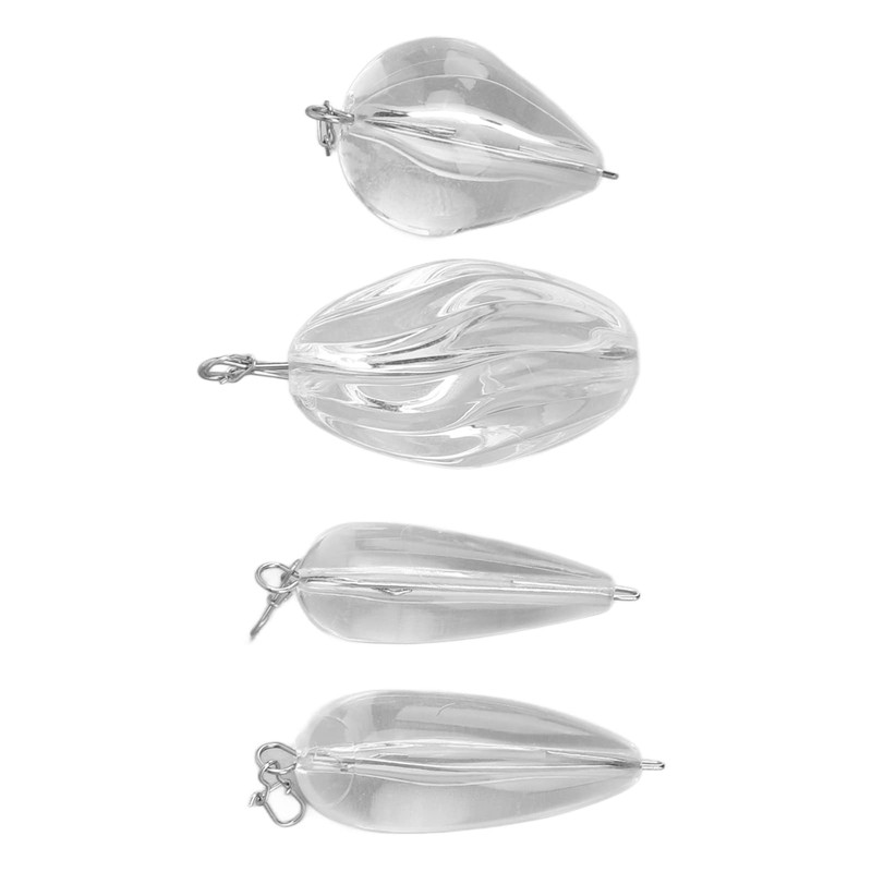 Baxnore 4 PCS Fishing Sinking Float Set, Wear-Resistant Submerged Bobbers,