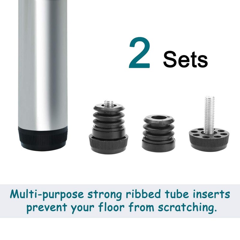 uxcell Leveling Feet 1" 25mm OD Round Insert Furniture Adjustable