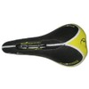 Selle Bassano Bicycle seat, Saddle, MEGA Air, Black/Yellow