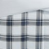 London Fog Nottingham Plaid Comforter Set Multiple Polyester 3-Piece Full/Queen
