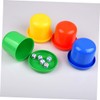 FELTECHELECTR Dice Cup with Colorful 6-Sided Dice - Christmas Stocking
