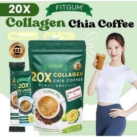 Nature's Nutrition 20x Collagen FITGUM Chia Coffee