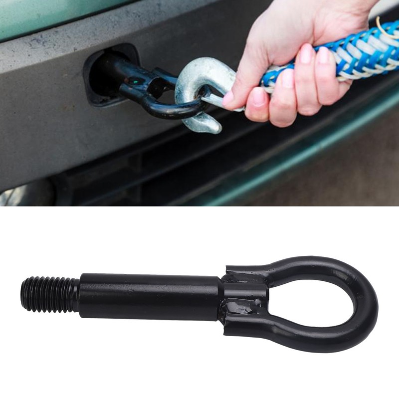 Front Tow Eye Hook 7P0805783 Heavy Duty Forged Steel Black