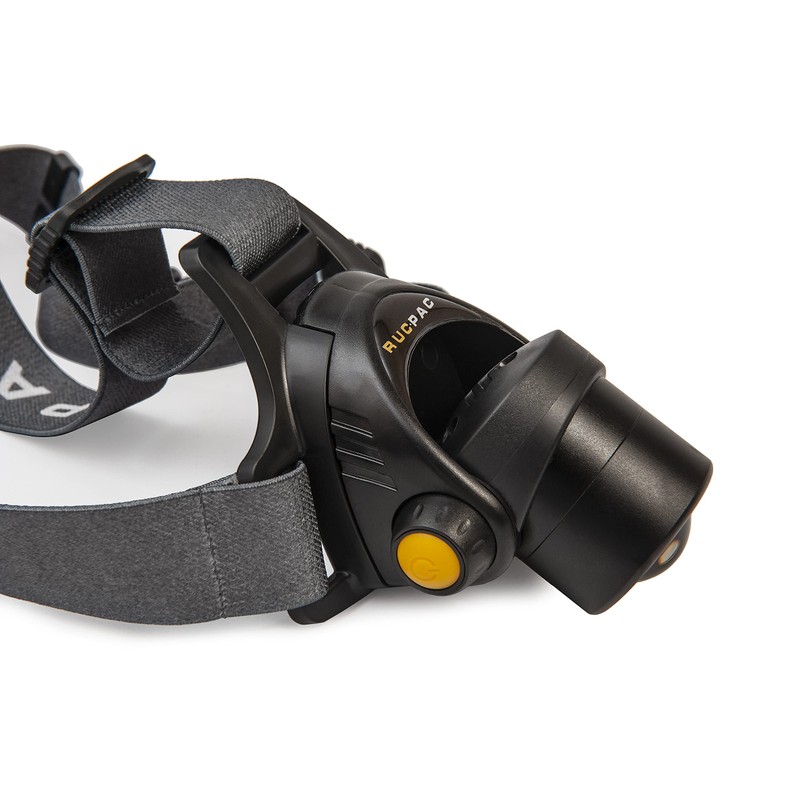 RucPac Focus Headlamp, White, Battery Powered, Durable, Lightweight, 1000 Lumens