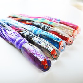 Deep Sea Fishing Trolling Lure for Marlin Tuna Mahi Mahi Wahoo Sailfish Saltwater Hard Fishing Lures Big Game Trolling Resin Lure for Trolling Fishing (Purple, Size 13Inch)