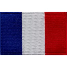 Unbranded France Flag Embroidered Patches 3"x2" iron-on