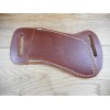 Cross Draw Buffalo leather knife sheath Golden Brown. fits a
