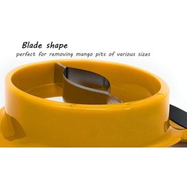 Mango Slicer,mango cutter,Peeler and Pit Remover Tool,Blade shape perfect to peel mango skin all,Mango Splitter,Fruit Slicer Cutter Pitter, Non-Slip Silicon Ergonomic Handles,BPA Free Plastic Body, Sturdy Design