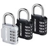 Combination Lock, FOBOZONE 4 Digit Outdoor Waterproof Resettable Code Padlock,for