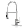 Kitchen Faucet with Pull Down Sprayer,Commercial Single Handle Stainless Steel