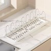 SNBBGT Expandable Pot Organizer with 7 Adjustable Dividers for Kitchen