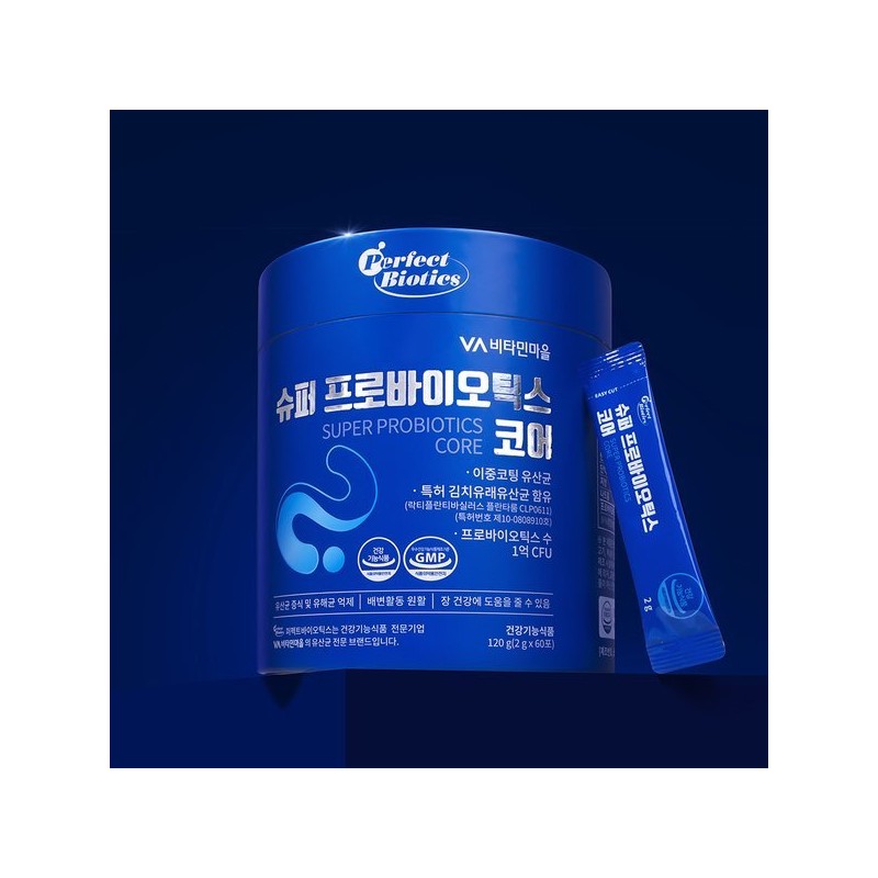 Vitaminmall 비타민마을 퍼펙트바이오틱스 슈퍼 프로바이오틱스 코어 유산균 1통 60포 2개월분
