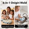 GLECTG 6 in 1 Onigiri Mold, Triangle Sushi Mold for