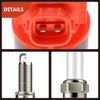 A-Premium (Red) Set of 8 Ignition Coil Pack and Iridium