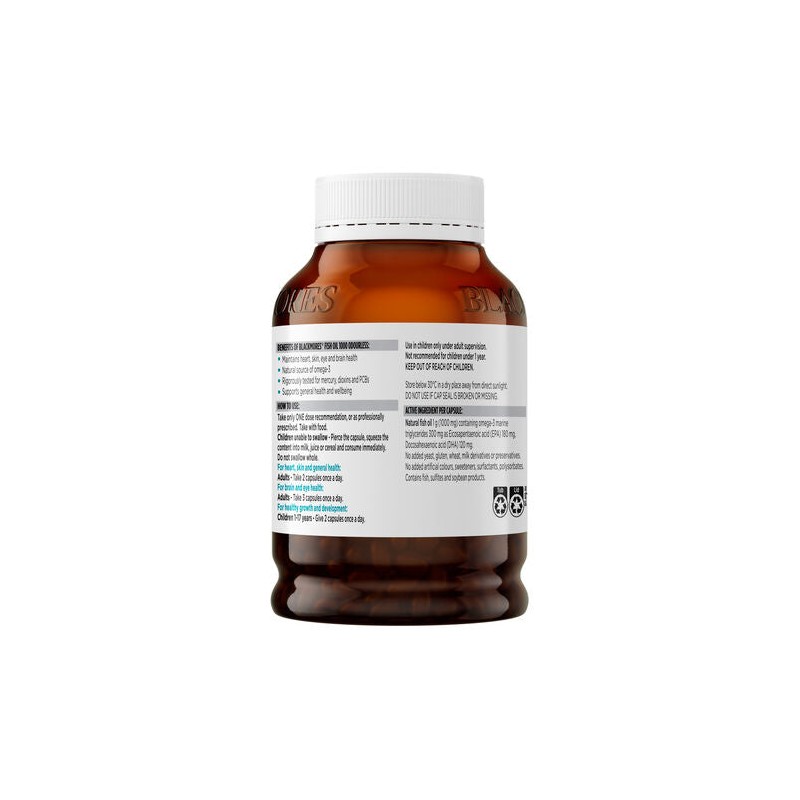 Blackmores Odourless Fish Oil 1000mg 400 Capsules