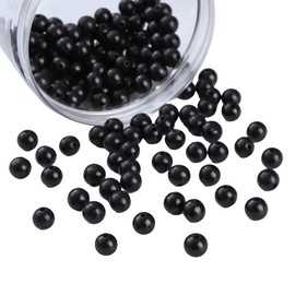 Beadia Natural Black Ebony Wood Sandalwood Beads 8mm Round Rosewood Beads for DIY Mala Prayer Necklace Bracelet Making 3.5oz