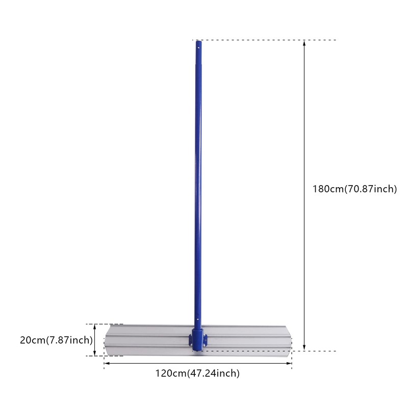 Bull Float Magnesium Concrete Float, 48 x 8 Inch, Bull