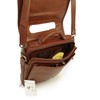 VISCONTI - Women's Leather Crossbody Bag - Medium Briefcase/Work Bag