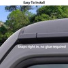 ZOXOQ Car Rain Gutter fit for Jeep Wrangler JK JL