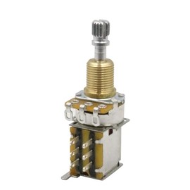 SCUD PU-PUSH-500A Switch Pot, PUSH-PUSH Lock, 500KΩ, A-Curve, Millimeter Size,