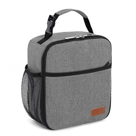 Femuar Lunch Box for Men Women Adults, Small Lunchbox for Work Picnic - Reusable Lunch bag Portable Lunch tote, Grey