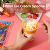 200 PCS Colourful Mini Disposable Tasting Spoons, Plastic Assorted Ice