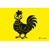 Funny Chicken Flag 90 x 60 cm Yellow