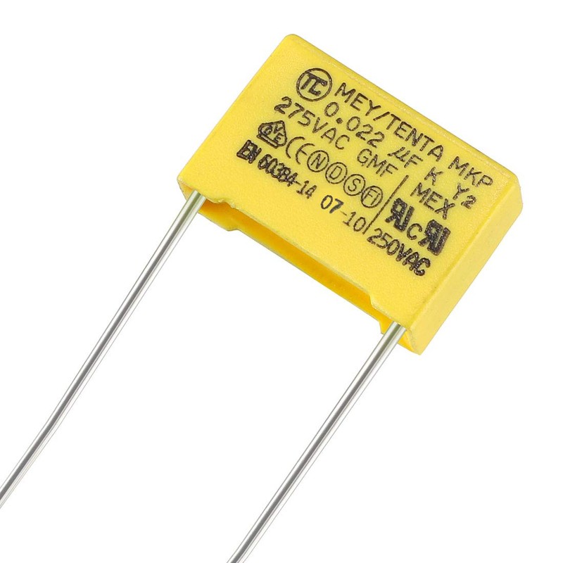 sourcing map Safety Capacitor Polypropylene Film 0.022uF 275VAC X2 MKP