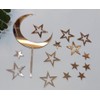 Juego de 15 decoraciones de acrílico para tartas de luna