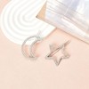 Moon Star Hair Clips Rhinestone Hair Barrettes for Women Girls
