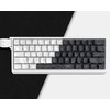 dagaladoo PBT keycaps,White/Black Topographic keycaps 60 75 Percent,Shine Through keycaps,Side