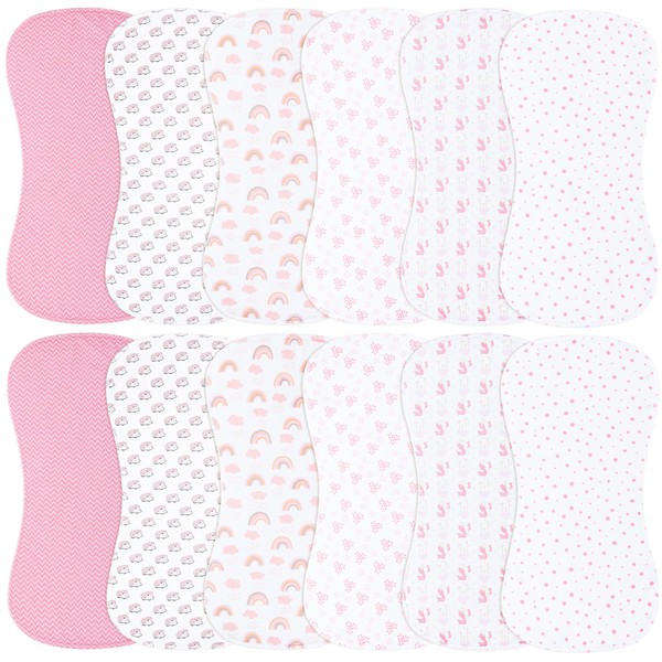 Benoxine Baby Burp Cloths Large Size 3-Layers Thicken 100% Cotton