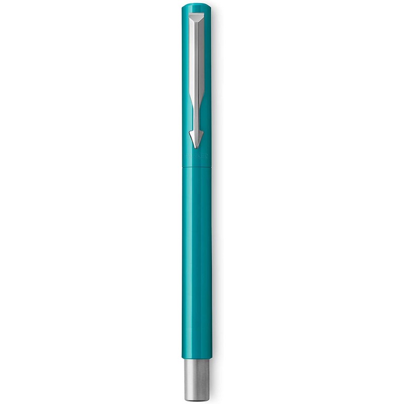 Parker Vector Blue Green Rollerball Pen with Black Ink