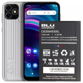 BLU G51 G0490WW Original OEM BLU Cell Phone Battery C635849300L 3000mAh 11.40Wh
