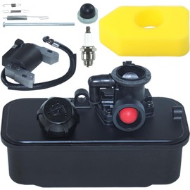 POSEAGLE Plastic 494406 Fuel Tank and 795477 Carburetor Kit with 591420 Magneto Armature Replaces 498809 498809A 498811 494407 494775 497619 699660 794161 795469