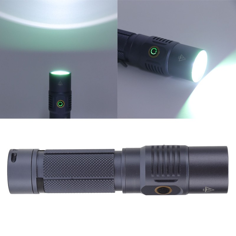 Super Bright Flashlight IPX7 Waterproof White Light Portable Rechargeable Flashlight