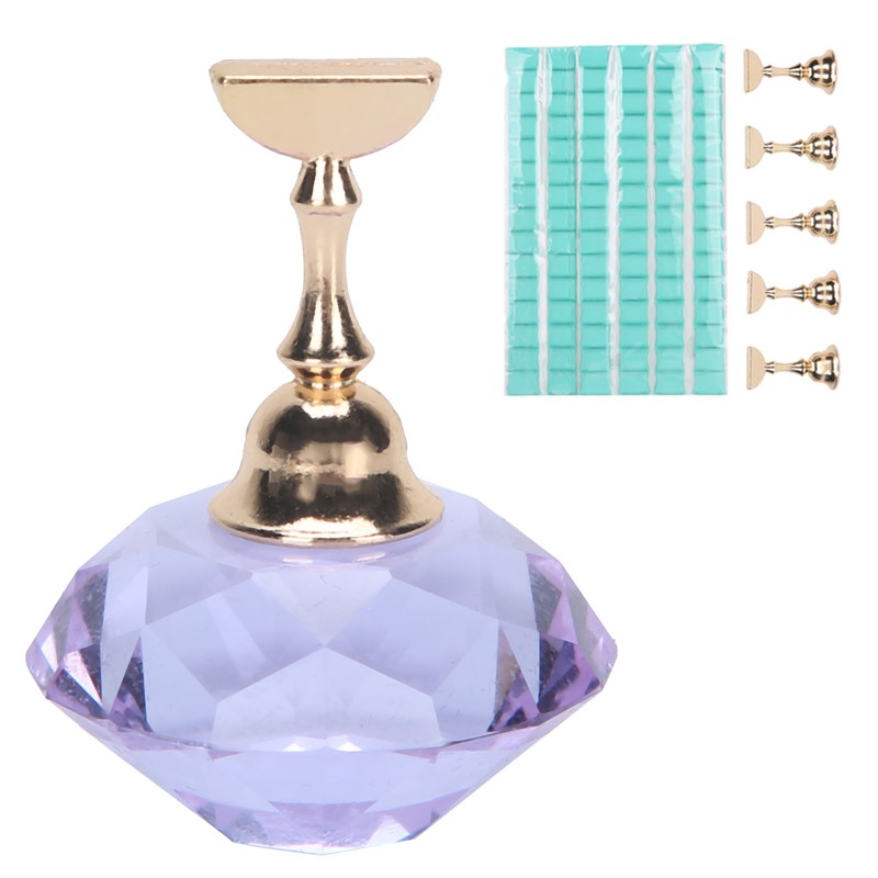 Nail Art Display Stand Set Magnetic Crystal Holder Practice Showing