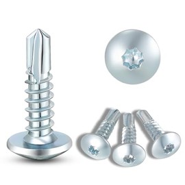Enclosed Trailer Self-Tapping Screws #10 x 3/4" Zinc-Plated Self-Drilling Metal, OEM Grade for Car Hauler/RV/Sheet Metal (150-Pack)